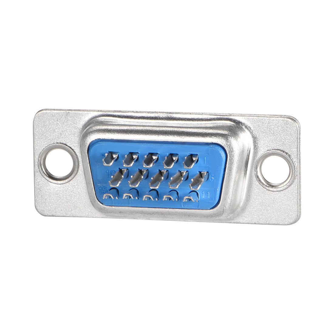 uxcell Uxcell D-sub Connector Male Plug 15-pin 3-row Port Terminal Breakout for Mechanical Equipment CNC Computers Blue 10pcs