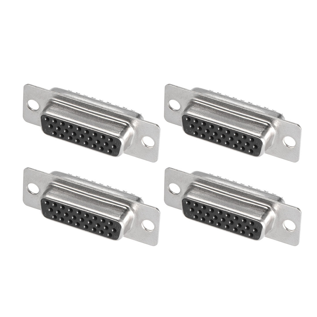 uxcell Uxcell D-sub Connector DB26 Female Socket 26-pin 3-row Port Terminal Breakout for Mechanical Equipment CNC Computers Instrumentation 4pcs