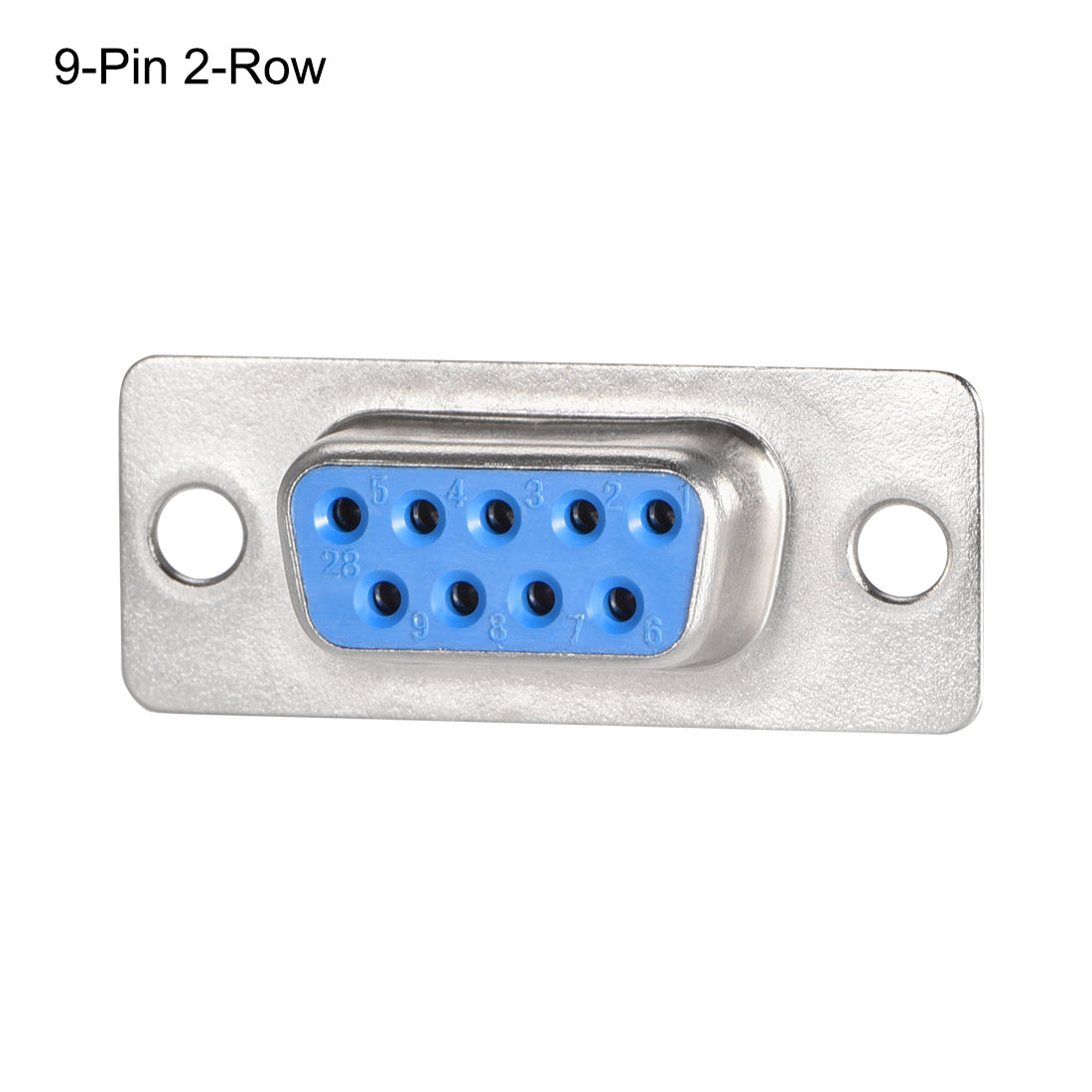 uxcell Uxcell D-sub Connector DB9 Female Socket 9-pin 2-row Port Terminal Breakout for Mechanical Equipment CNC Computers Blue 1pc