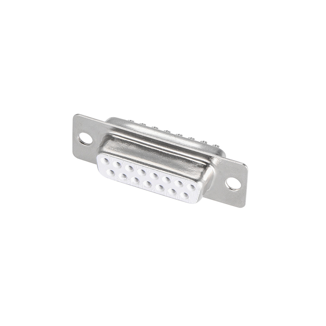 uxcell Uxcell D-sub Connector DB15 Female Socket 15-pin 2-row Port Terminal Breakout for Mechanical Equipment CNC Computers White 5pcs