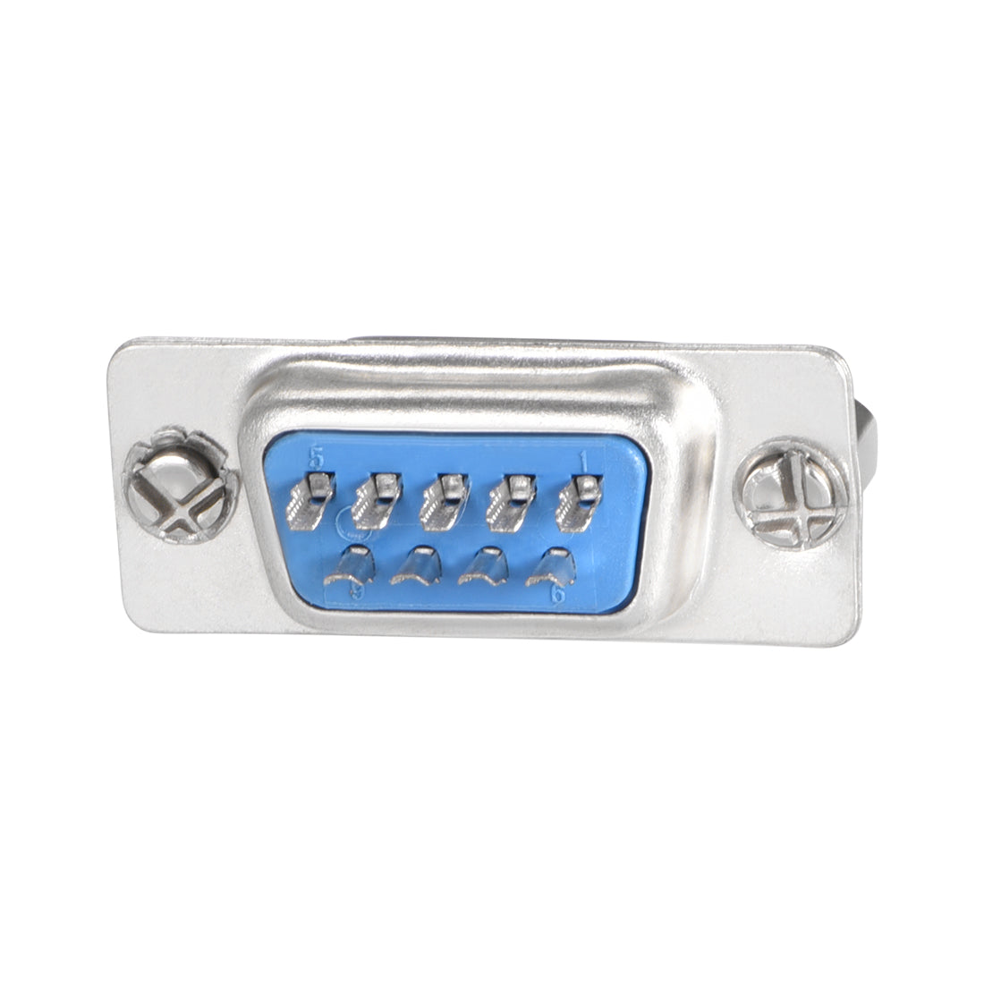 uxcell Uxcell D-sub Connector Male Plug 9-pin 2-row Port Terminal Breakout for Mechanical Equipment CNC Computers Blue 5pcs