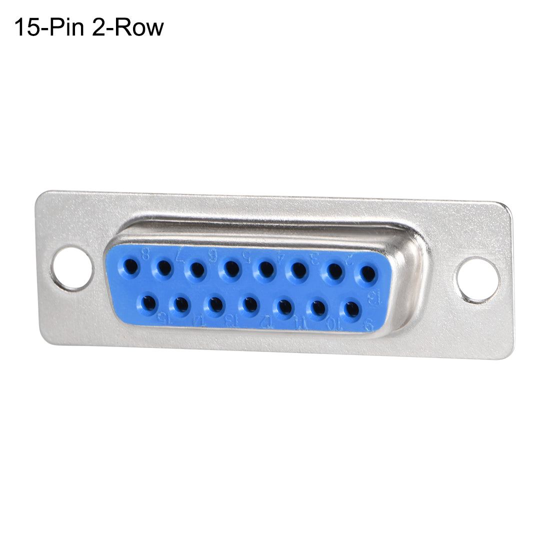 uxcell Uxcell D-sub Connector DB15 Female Socket 15-pin 2-row Port Terminal Breakout for Mechanical Equipment CNC Computers Blue 1pc