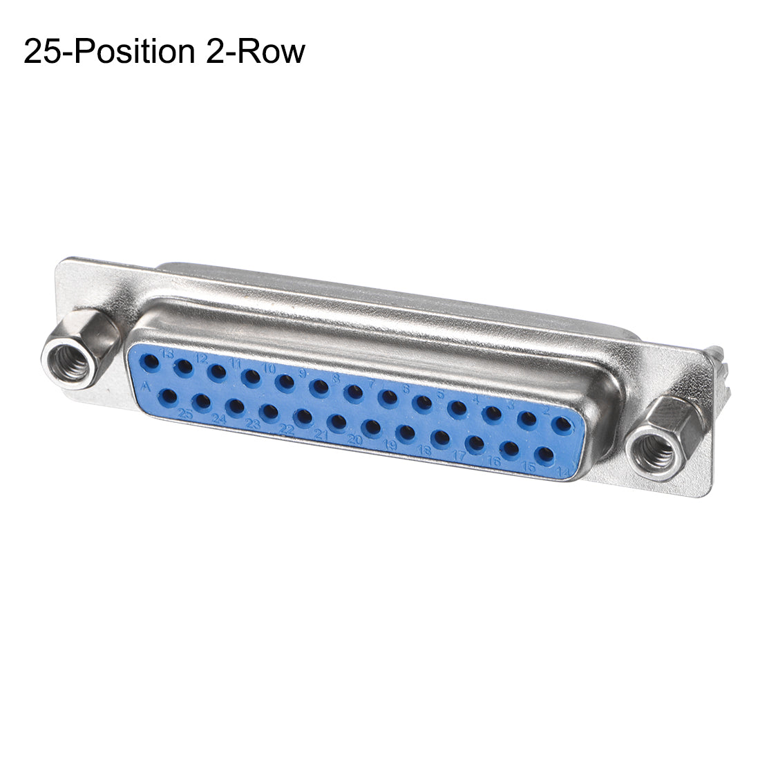 uxcell Uxcell D-sub Connector Female Socket 25-position 2-row Board Lock Port Terminal for Mechanical Equipment Blue