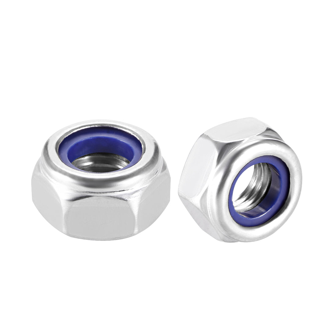 uxcell Uxcell Hex Lock Nuts Stainless Steel Nylon Insert Self-Lock Nut