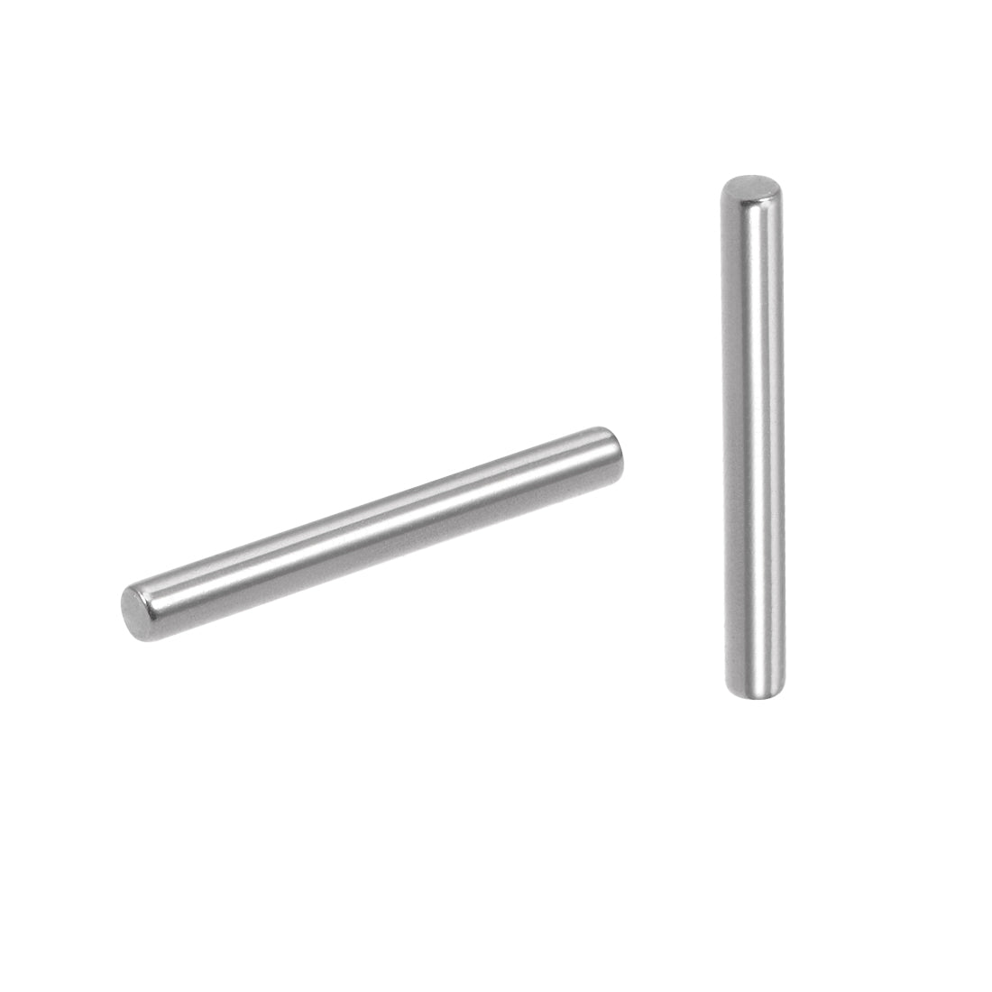 uxcell Uxcell 20Pcs 2mm x 18mm Dowel Pin 304 Stainless Steel Shelf Support Pin Fasten Elements Silver Tone