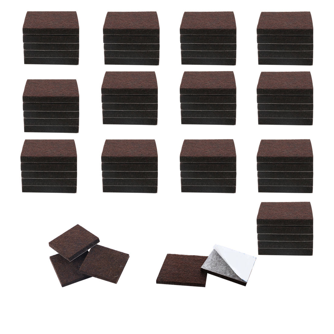 Uxcell Felt Furniture Pads Square 3/4" Self Adhesive Antiscratch Floor