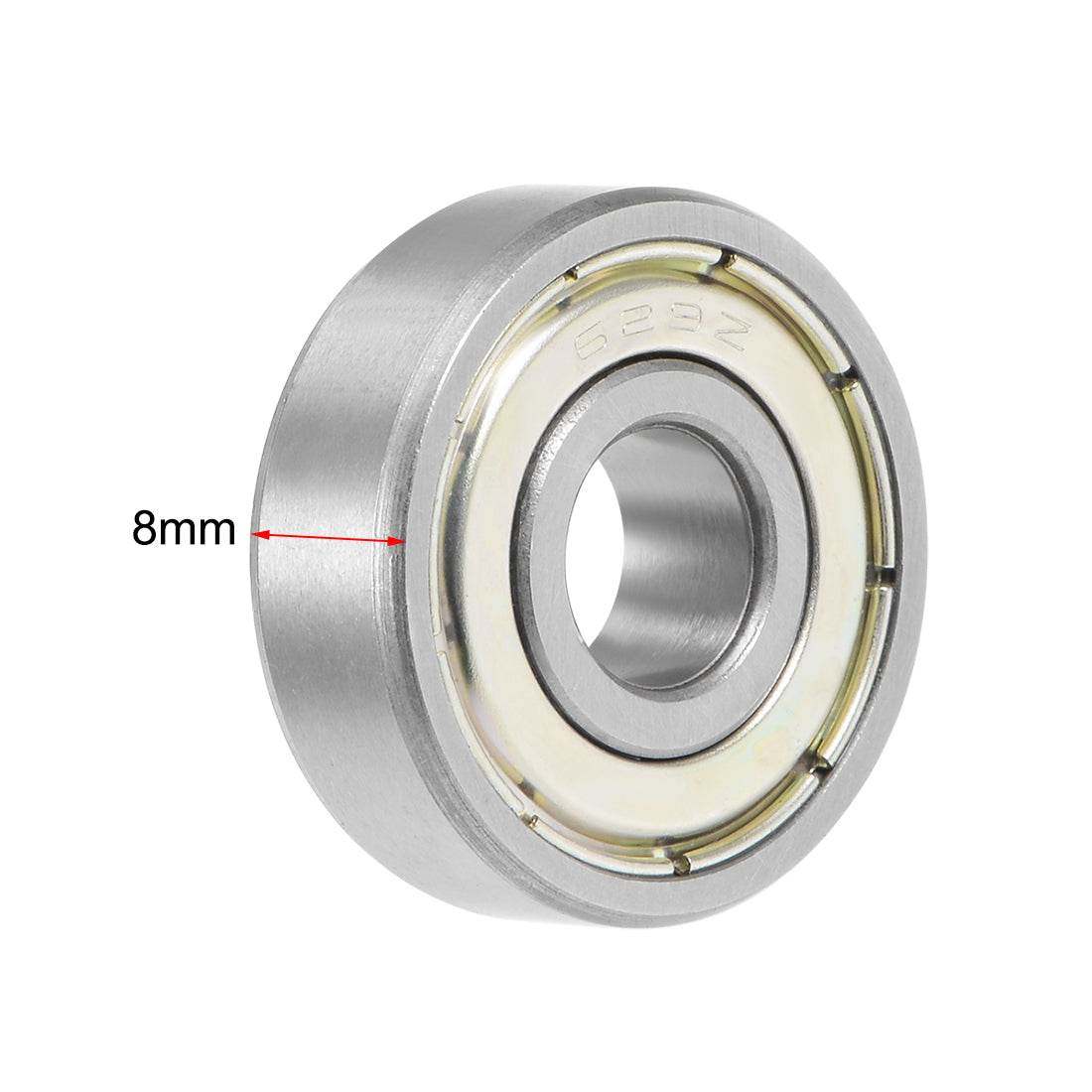 uxcell Uxcell Deep Groove Ball Bearing Double Shielded Chrome Metric Bearings