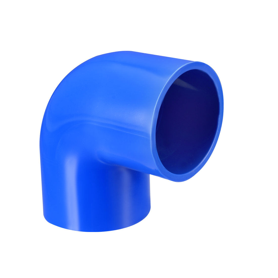 uxcell Uxcell 40mm Slip 90 Degree PVC Pipe Fitting Elbow Coupling Adapter Blue 2 Pcs