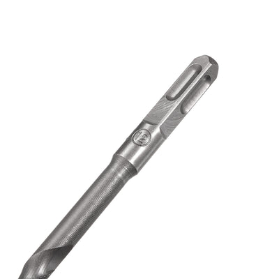 Harfington Uxcell 12mm Carbide-Tipped Rotary Hammer Hollow Square Shank Drill Bit 340mm Long