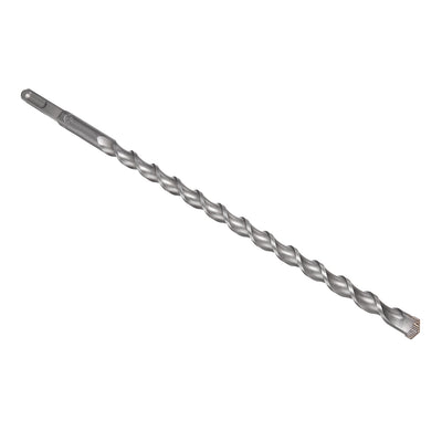 Harfington Uxcell 14mm Carbide-Tipped Rotary Hammer Hollow Square Shank Drill Bit 340mm Long