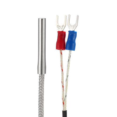 Harfington Uxcell K Type Temperature Sensor Probe 3 Meters Cable 4mmx30mm Thermocouple 32~1112°F (0~600°C)
