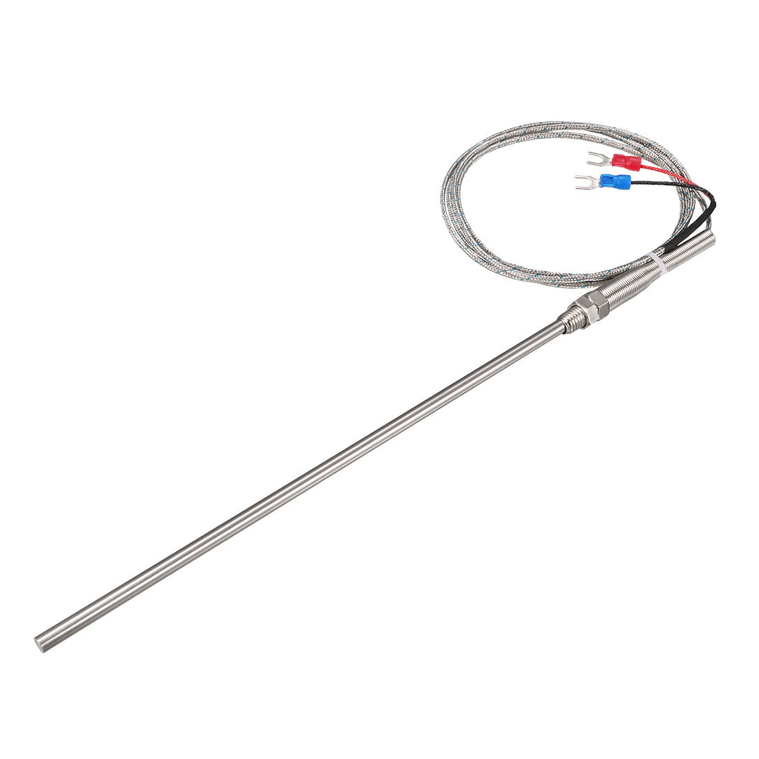 K Type Thermocouple Spring Type Temperature Sensor Probe 1.5M Cable ...