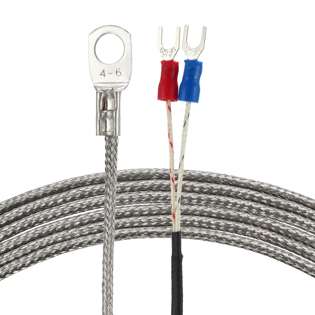 uxcell Uxcell K Type Temperature Sensor Probe 0.5M Cable 6mm Hole Thermocouple 32~752°F (0~400°C)
