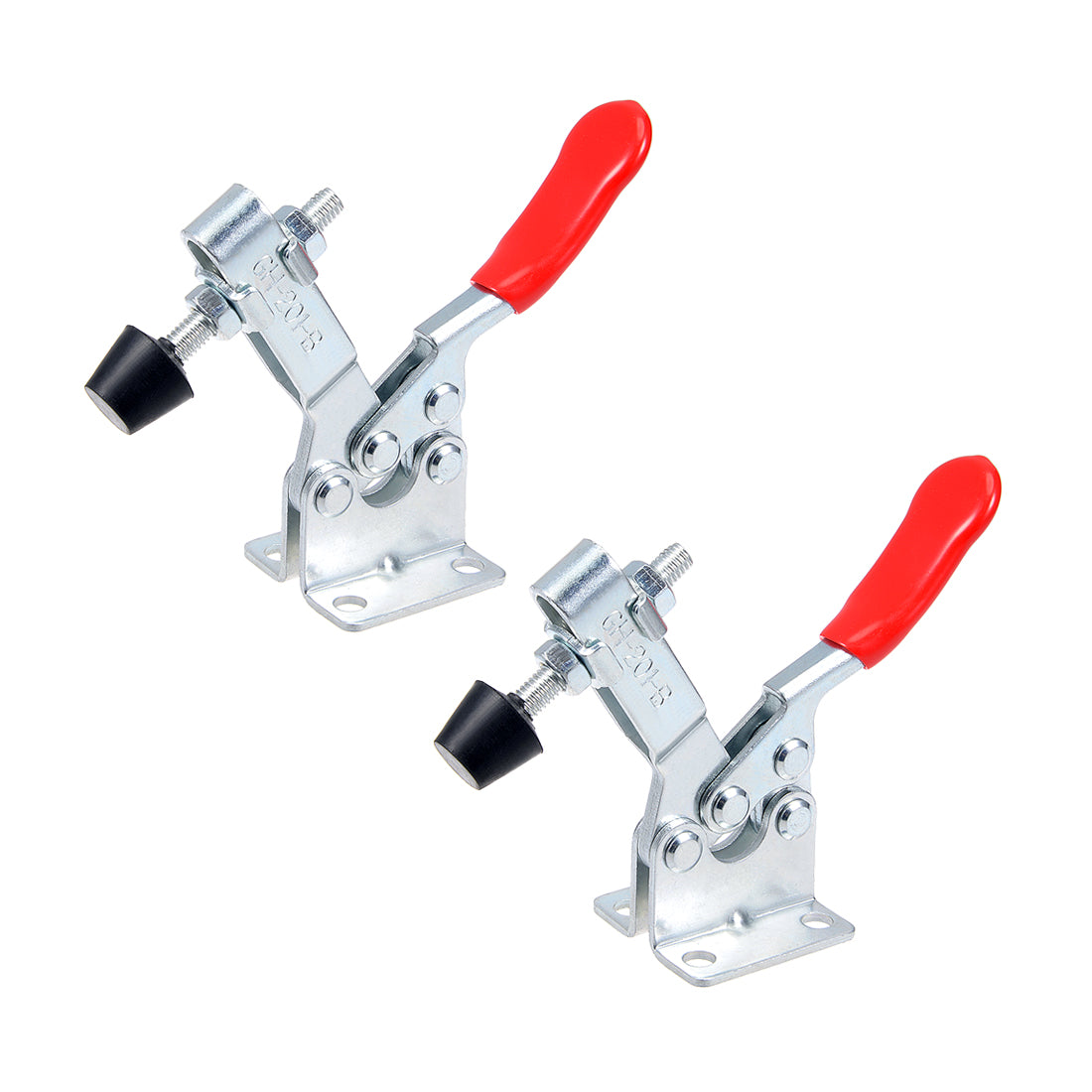 uxcell Uxcell Toggle Clamp GH-201-B Horizontal Clamp Quick Release Tool 90Kg 198lbs Capacity 2pcs