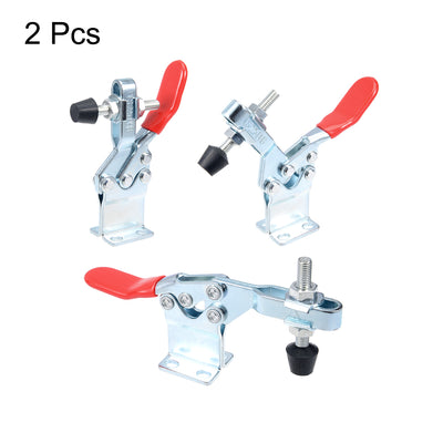 Harfington Uxcell Toggle Clamp DLS-225-DHB Horizontal Clamp Quick Release Tool 230Kg 506lbs Capacity 2pcs