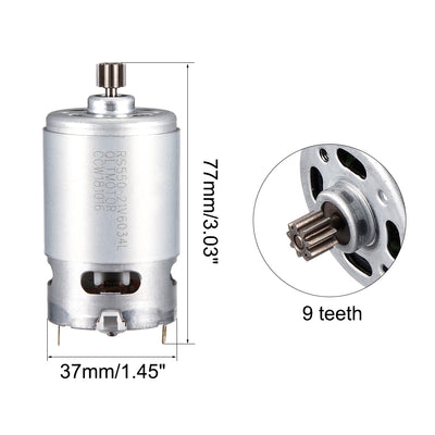 Harfington Uxcell DC 21V 22500RPM Electric Gear Motor 9 Teeth for Various Cordless Screwdrive