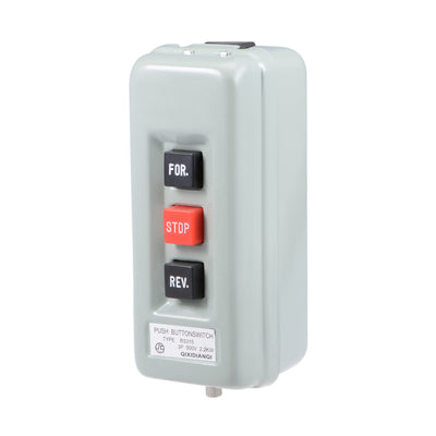 Harfington Uxcell Self Locking Forward Stop Reverse Pushbutton Push Button Station 15A 2.2KW