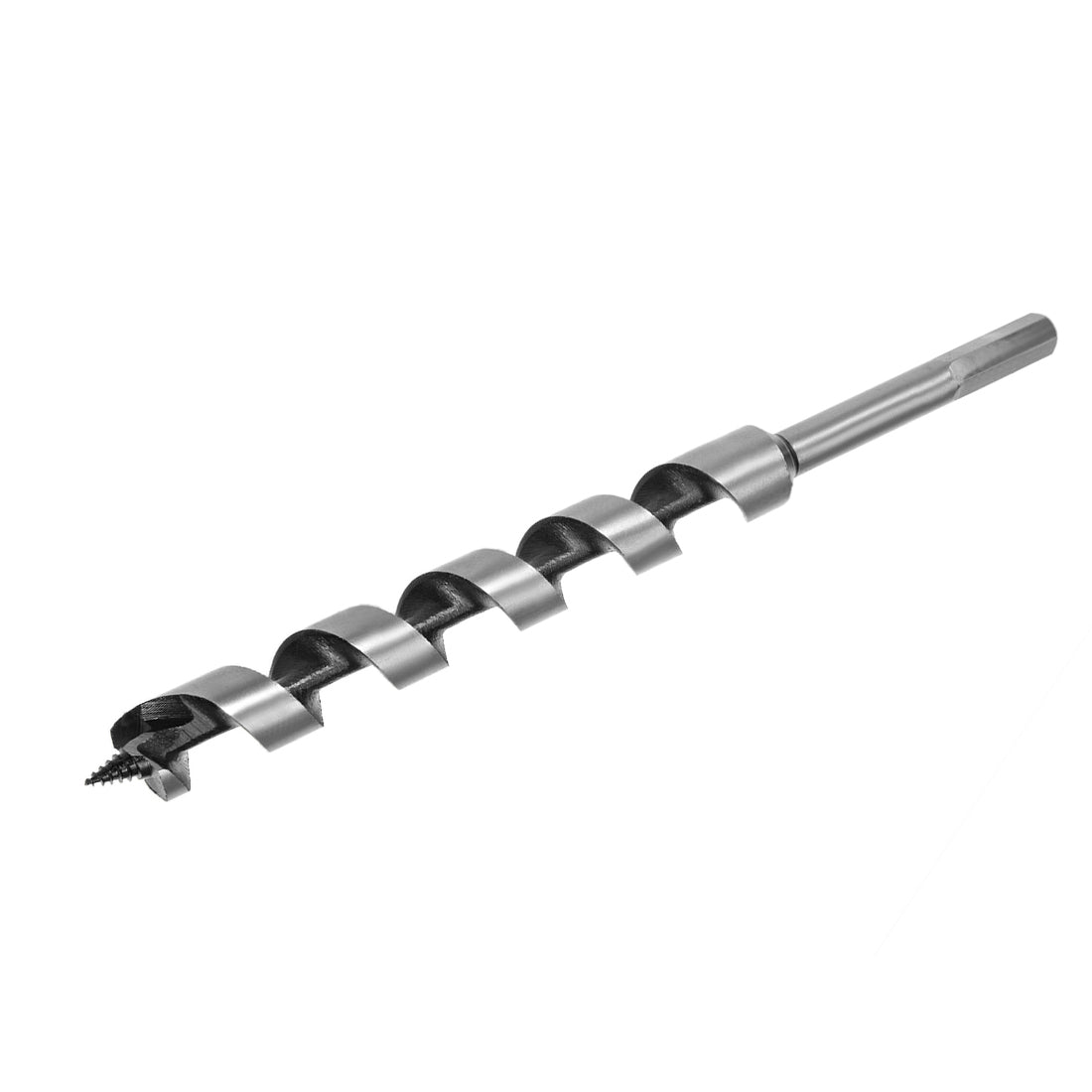 uxcell Uxcell Auger Drill Bit Wood Hex Shank 18mm Cutting Dia High Carbon Steel for Electric Bench Drill Woodworking Carpentry