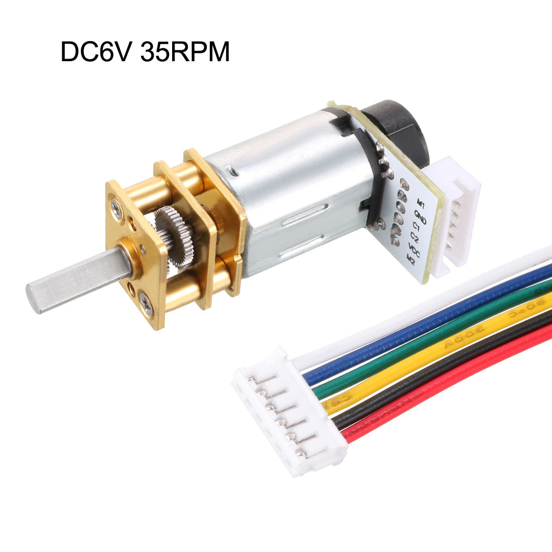 uxcell Uxcell DC 6V 35RPM Gear Motor Encoder Speed Velocity Measurement for Mini Car DIY