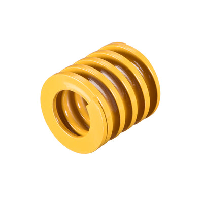 Harfington Uxcell 30mm OD 30mm Long Spiral Stamping Light Load Compression  Die Spring Yellow