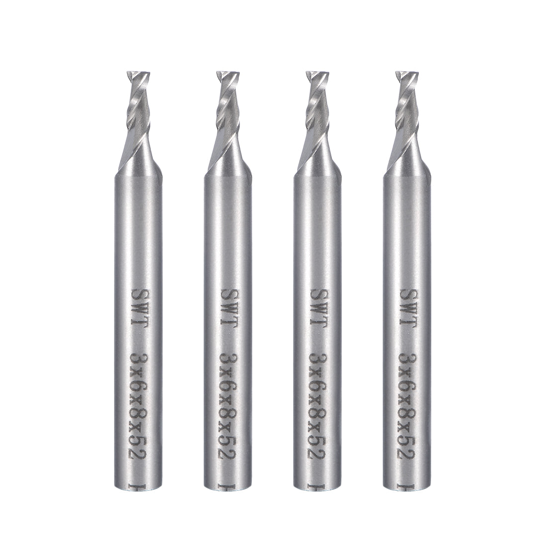8mm Shank CNC Milling Bits HSS Straight Shank 7-30mm 4 Flute End Mill - View #5