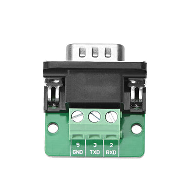 Harfington Uxcell D-sub DB9 Breakout Board Connector 9 Pin 2 Row Male Port Solderless Terminal Block Adapter