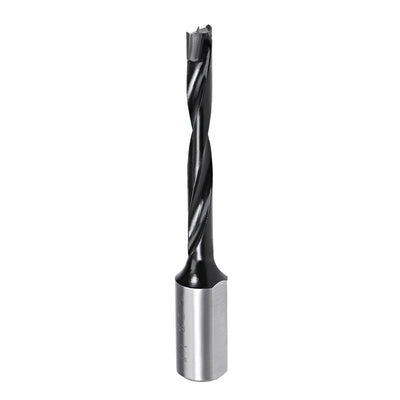uxcell Uxcell Brad Point Drill Bits for Wood 5.5mm x 70mm Forward Turning HSS for Woodworking Carpentry Drilling Tool