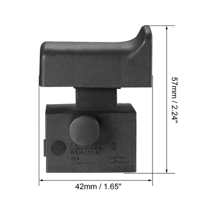 Harfington Uxcell Electric Angle Grinder Trigger Switch for AC250V 6A Tool Power Speed Control