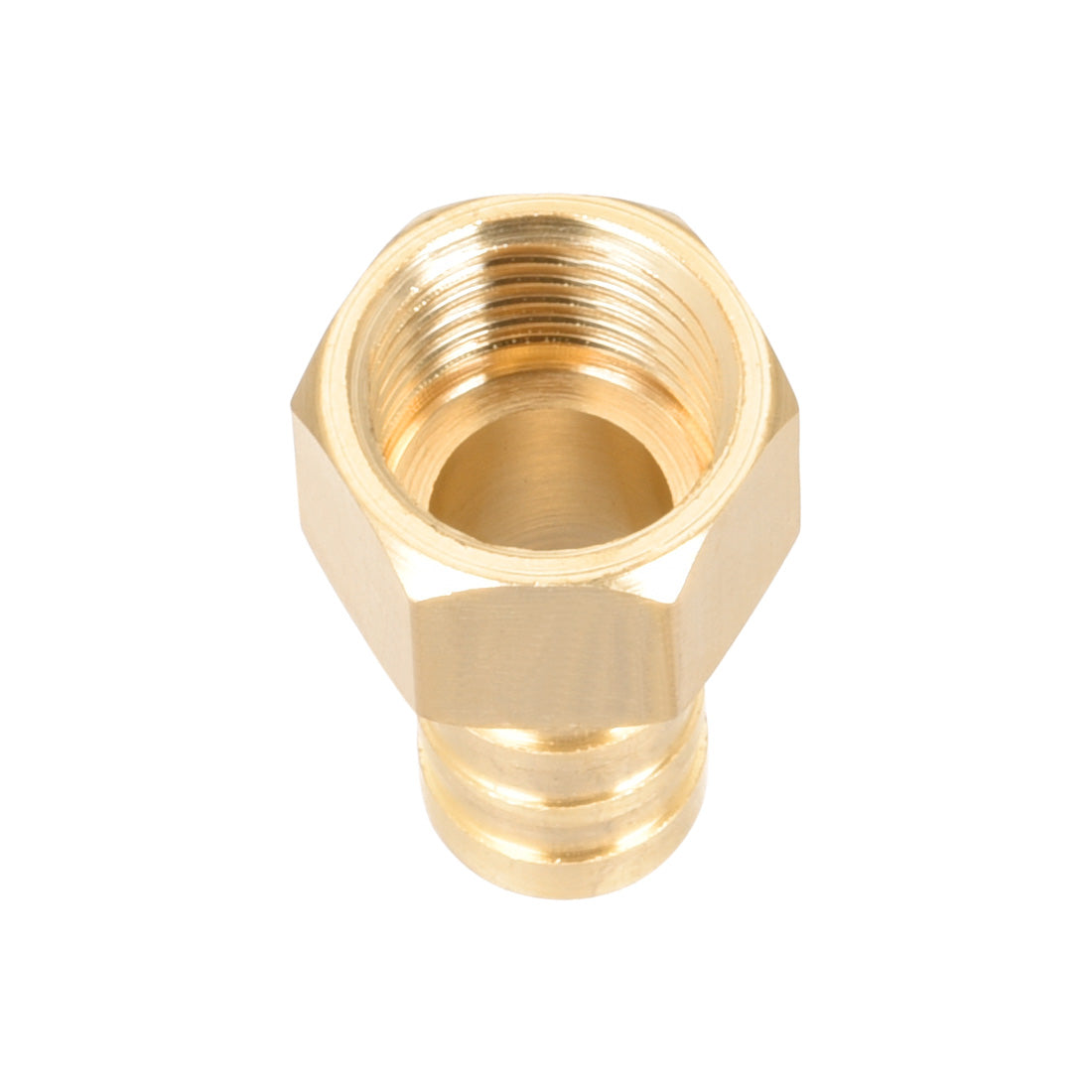 uxcell Uxcell Brass Barb Hose Fitting Connector Adapter 10mm Barbed x G1/4 Female Pipe 2pcs