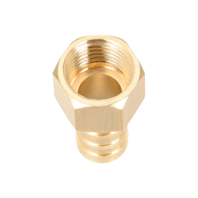 Harfington Uxcell Brass Barb Hose Fitting Connector Adapter 10mm Barbed x G1/4 Female Pipe 2pcs