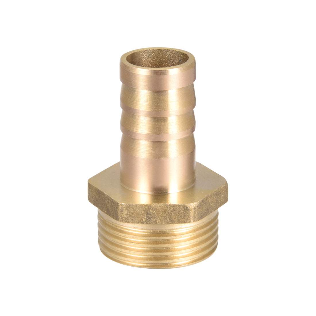 uxcell Uxcell Brass Barb Hose Fitting Connector Adapter 16mm Barbed x G3/4 Male