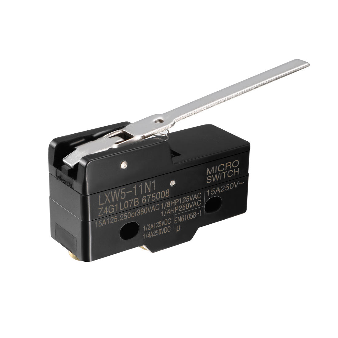 uxcell Uxcell LXW5-11N1 1NO + 1NC Long Hinge Lever Type Miniature Micro Switch