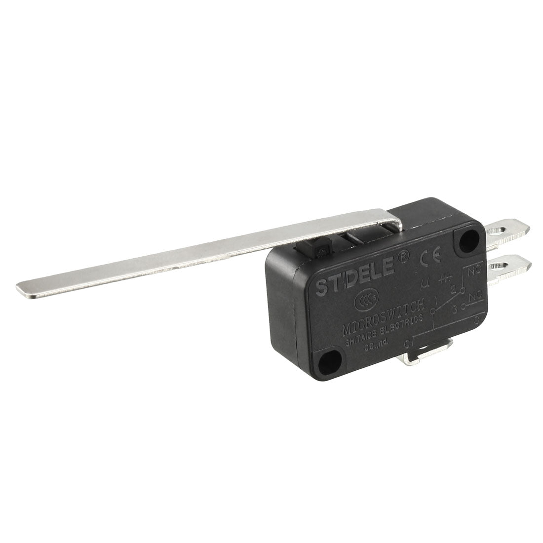 uxcell Uxcell 15A 250VAC Black V-153-1C25 Long Straight Lever Miniature Micro Switch