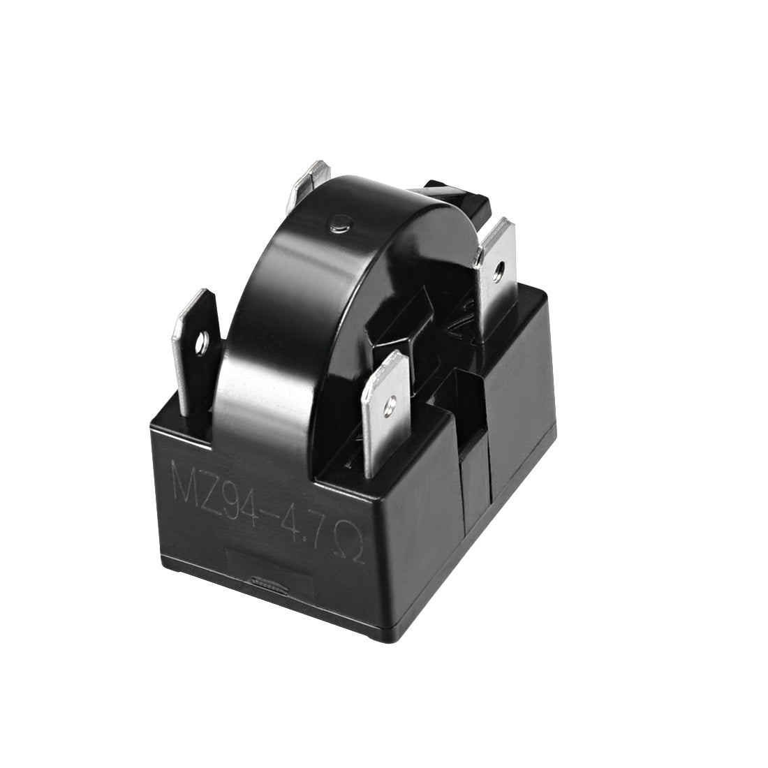 uxcell Uxcell 4.7 Ohm 4 Pin Refrigerator  Starter Relay Black