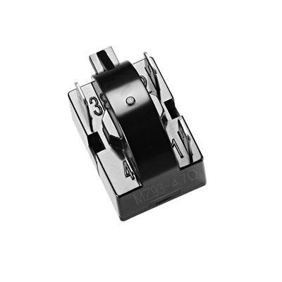 Harfington Uxcell 2 Pcs 4.7 Ohm 3 Pin Refrigerator  Starter Relay Black