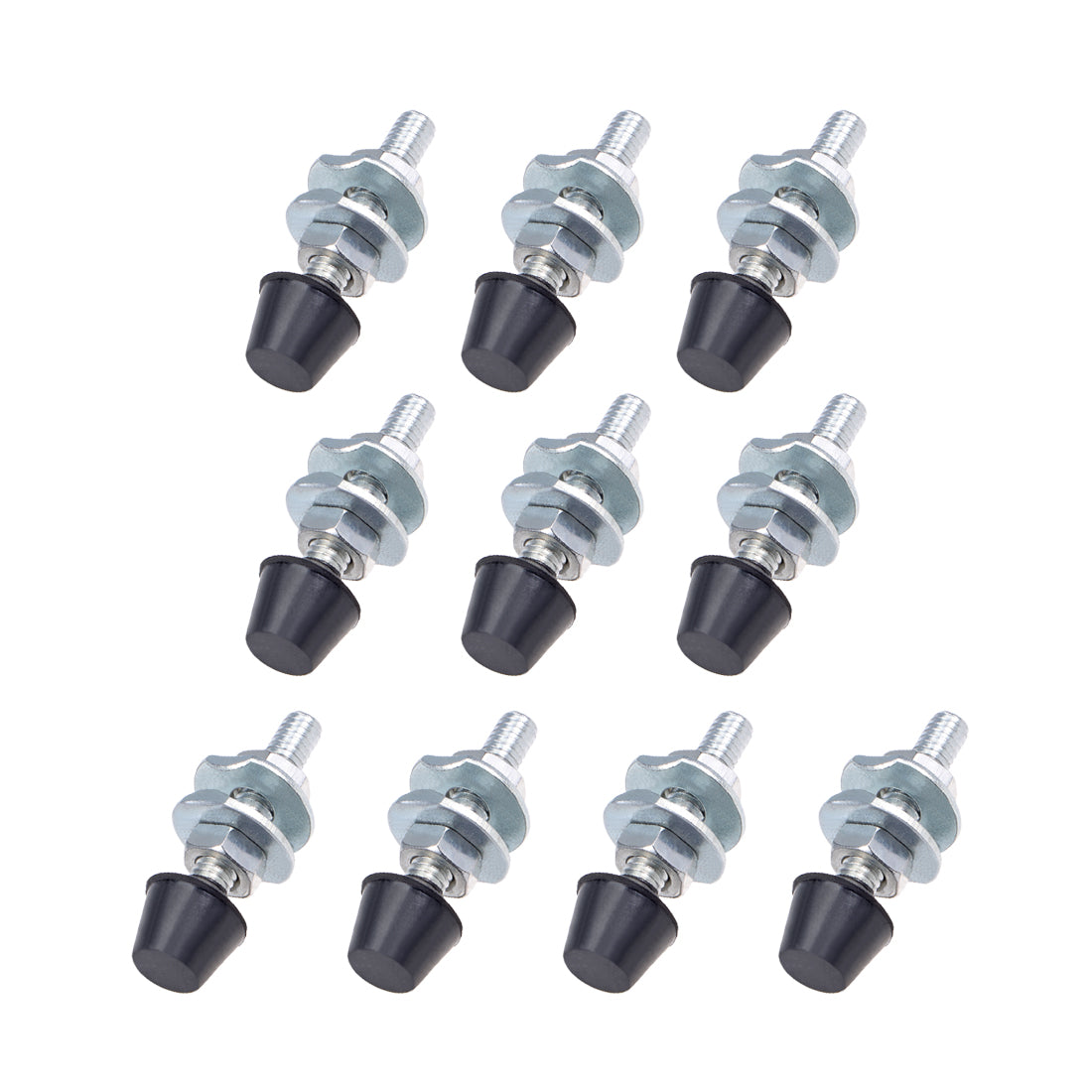 uxcell Uxcell M4x29mm Carbon Steel Toggle Clamp Screw Assembly with Rounded Spindle Tip 10pcs