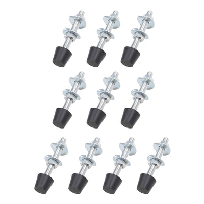 Harfington Uxcell M5x47mm Carbon Steel Toggle Clamp Screw Assembly with Rounded Spindle Tip 10pcs