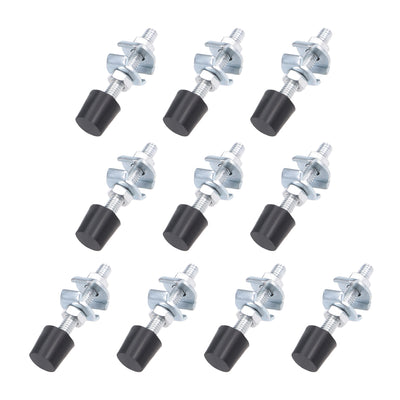 Harfington Uxcell M6x54mm Carbon Steel Toggle Clamp Screw Assembly with Rounded Spindle Tip 10pcs