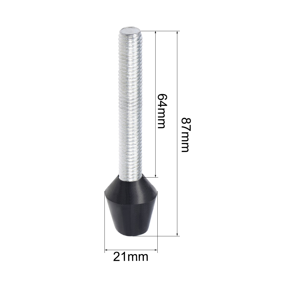 uxcell Uxcell M10x87mm Carbon Steel Toggle Clamp Screw Assembly with Rounded Spindle Tip 2pcs
