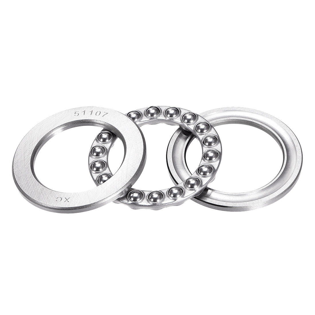 uxcell Uxcell Thrust Ball Bearings Chrome Steel One-Way Direction Steel Cage