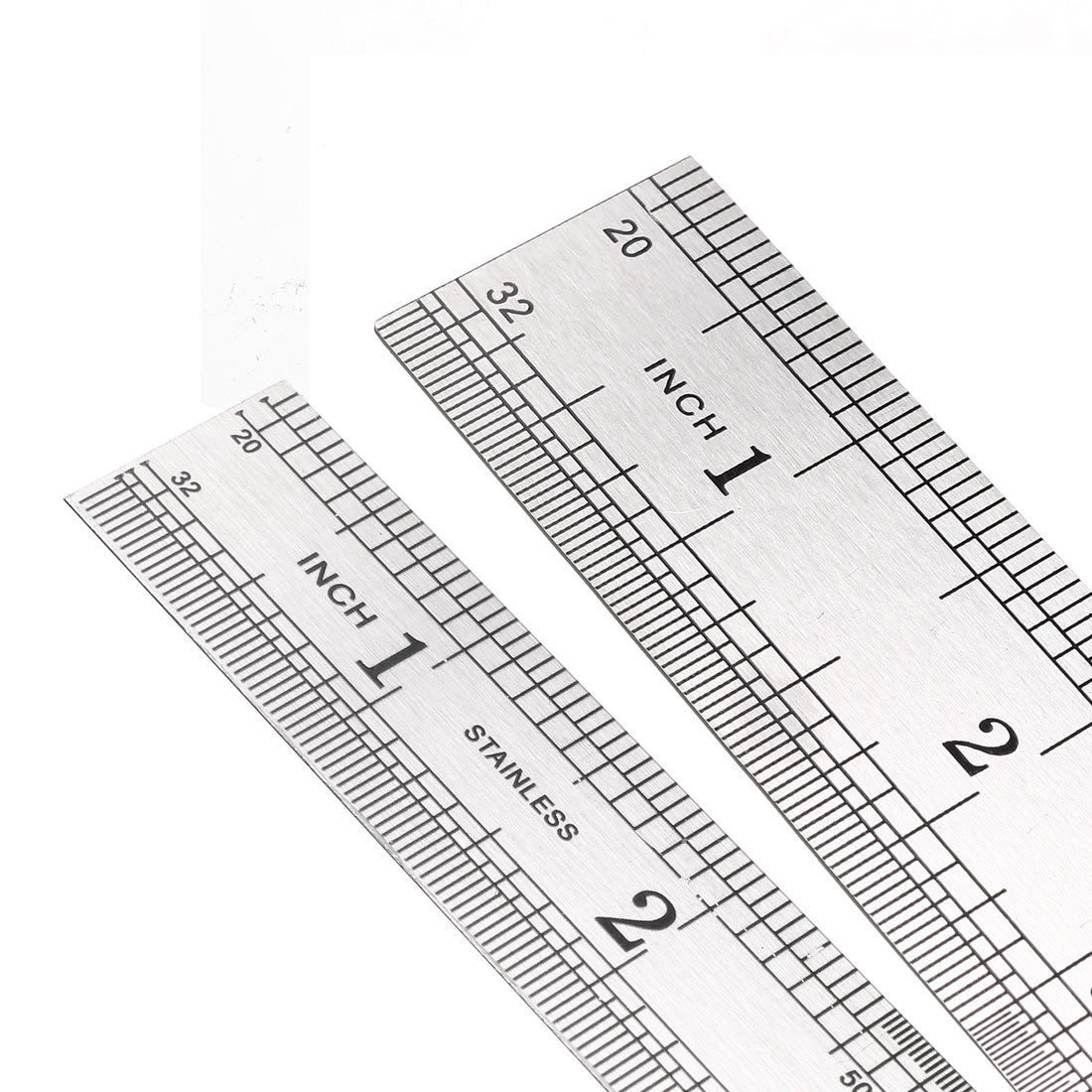 uxcell Uxcell Stainless Steel Rulers set (6,8,12 inch) Straight Ruler Inches and Metric Scale