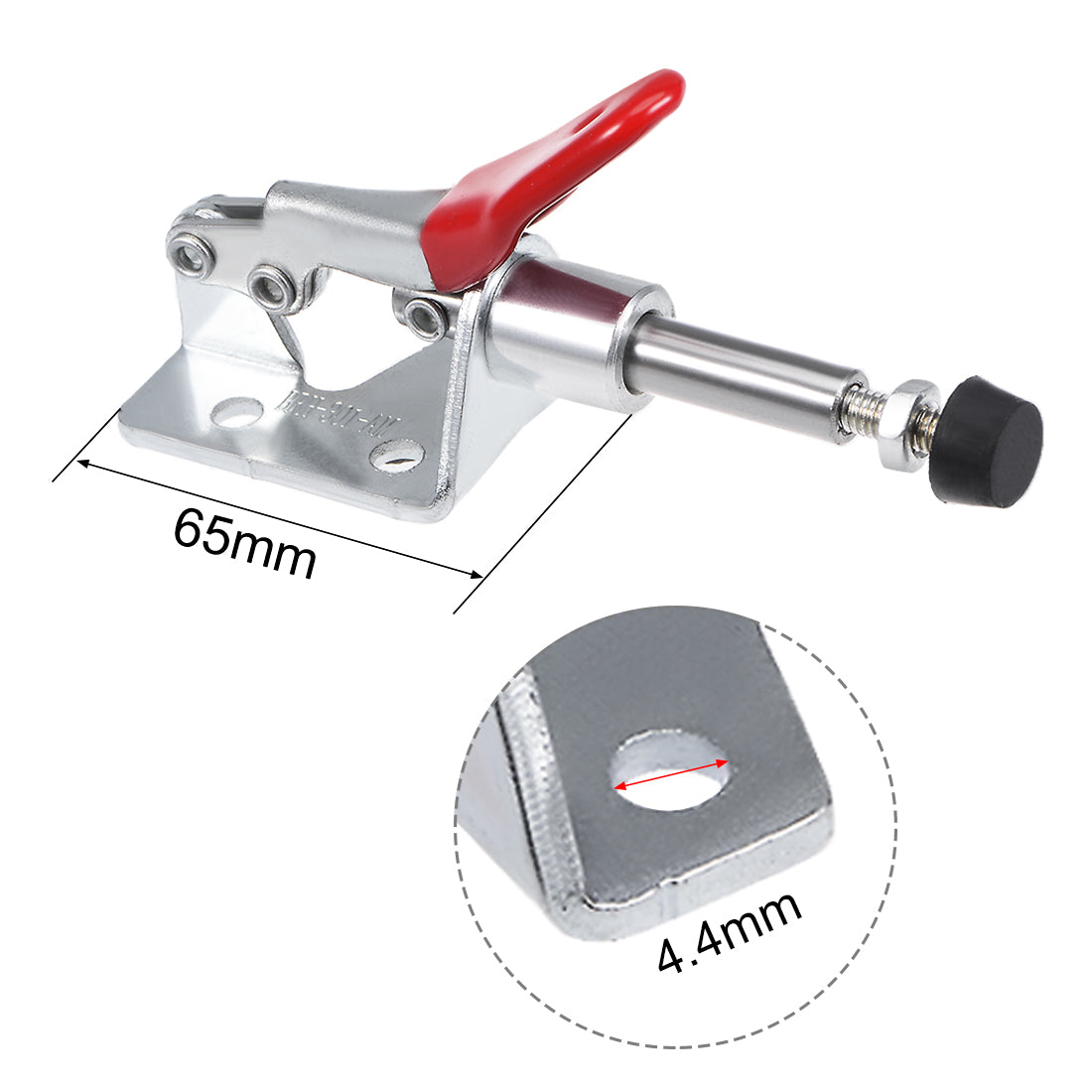 Uxcell Uxcell Toggle Clamp 45kg 99lbs Holding Capacity 16.7mm Stroke Push Pull Action Hand Tool BRH-301-AM 3pcs