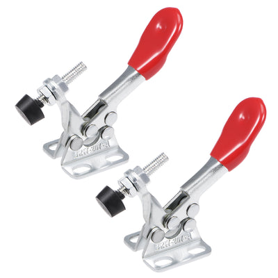 Harfington Uxcell Toggle Clamp BRH-201-A Horizontal Clamp Quick Release Tool 27Kg 59lbs Capacity  2pcs