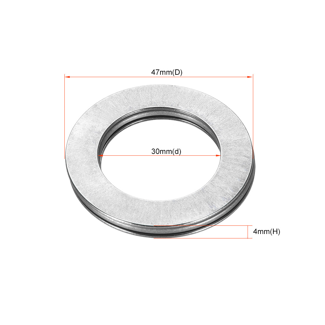 uxcell Uxcell Needle Roller Thrust Bearings with 2 Washers Chrome Steel