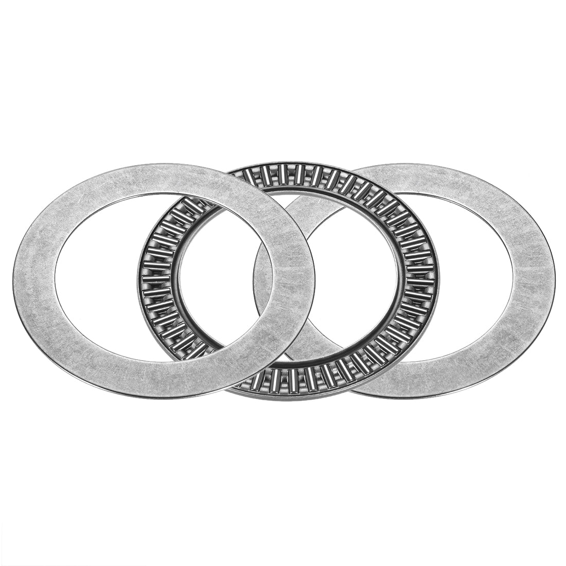 uxcell Uxcell Needle Roller Thrust Bearings with 2 Washers Chrome Steel