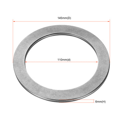 Harfington Uxcell Needle Roller Thrust Bearings with 2 Washers Chrome Steel