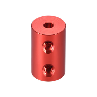 Harfington Uxcell Shaft Coupling 3.17mm to 4mm Bore L20xD12 Robot Motor Wheel Rigid Coupler Red