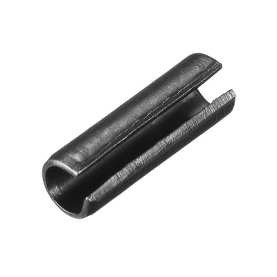 uxcell Uxcell 3.3mm x 10mm Dowel Pin Carbon Steel Split Spring Roll Shelf Support Pin Fasten Hardware Black 30 Pcs
