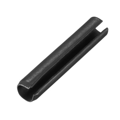 uxcell Uxcell 3.3mm x 16mm Dowel Pin Carbon Steel Split Spring Roll Shelf Support Pin Fasten Hardware Black 30 Pcs