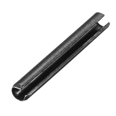 uxcell Uxcell 3.3mm x 22mm Dowel Pin Carbon Steel Split Spring Roll Shelf Support Pin Fasten Hardware Black 30 Pcs